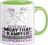 Muay-Thai-Kämpfer Geschenk Tasse Ich Bin Muay-Thai-Kämpfer Produktbild-Vorschau 1