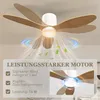 HOMCOM Deckenventilator mit Beleuchtung und Fernbedienung Produktbild-Vorschau 6