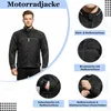 Motorradjacke textilien Kombi Jacke schwarz, Größe:54/XL Produktbild-Vorschau 4