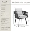 Chaise Lugano au design « Rope » avec structure en Voir les images du produit 6