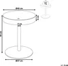 BELIANI Stolik kawowy ciemnobrązowy okrągły 40 cm ze Podgląd zdjęcia produktu 7