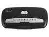 A black paper shredder with silver accents and control panel. Voir les images du produit