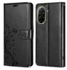 A black flip case for a Xiaomi Redmi A5 phone, shown open and closed. Produktbild-Vorschau