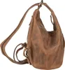 Greenburry Rucksack Leder Schultertasche Damenrucksack 2in1 Produktbild-Vorschau 18