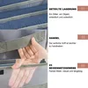 Close-up images of a hanging storage organizer with fabric compartments. Produktbild-Vorschau
