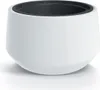 A white planter with a black interior, shown from a slightly elevated side angle on a white background. Náhled obrázku produktu