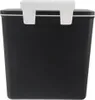 A black hanging trash can with a white lid and white clips is shown against a white background. Anteprima dell’immagine prodotto