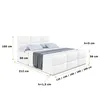 ALTDECOR Boxspringbett mit Fußteil, H3 Matratze und Topper Produktbild-Vorschau 6