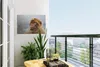 Gartenposter - 60x40 cm - Berberaffe Porträt  - Modernes Produktbild-Vorschau 3