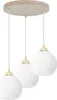 Eliza White Pendelleuchte Kaschmir Gold – 3 flammig E27 Produktbild-Vorschau 7