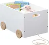 Kesper Spielzeugkiste mit Rollen, 50 x 35 x H30, weiß Produktbild-Vorschau 1