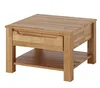 Couchtisch Eiche Massivholz 70x70 cm mit Schublade Produktbild-Vorschau 1