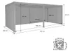 sweeek - Pergola mit Lamellendach Palace 3x6m + 4 Markisen Produktbild-Vorschau 5