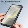 Hands installing a phone case onto a smartphone. Produktbild-Vorschau