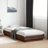vidaXL Bettgestell ohne Matratze Braun Eiche 100x200 cm Produktbild-Vorschau 2