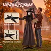 HOMCOM, dekoracja na Halloween, animowana wiedźma, 180 cm, Podgląd zdjęcia produktu 8