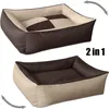 BedDog 2in1 Hundebett,(L) ca. 80x65x18cm,MELANGE Produktbild-Vorschau 2