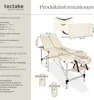 tectake® 3 Zonen Massageliege-Set Breite 60 cm, Polsterung Produktbild-Vorschau 5