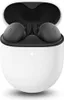 A pair of Google Pixel Buds A-Series in charcoal color are shown inside their white charging case. Produktbild-Vorschau
