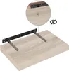 EUGAD 2er Set Wandregal Hängeregal Holz Board, Sonoma Produktbild-Vorschau 4