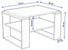 brauner Couchtisch, kleiner Eichentisch, Loft-Couchtisch Produktbild-Vorschau 6