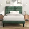 MODFU Polsterbett Einzelbett 90x200cm Leinen Jugendbett mit Produktbild-Vorschau 9