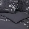 vidaXL Bettwäsche-Set Schwarz 200x200 cm Baumwolle Produktbild-Vorschau 5