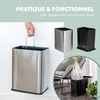 bremermann Corbeille à papier 13 L, poubelle ouverte, sac Voir les images du produit 4
