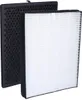 Two air purifier filters are shown, one is a charcoal pre-filter and the other is a HEPA filter. Produktbild-Vorschau