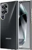 A clear phone case with a Samsung phone inside, shown from a diagonal angle. Produktbild-Vorschau