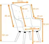 Fernsehsessel Relaxsessel Sessel mit Kissen Lese Stoff Produktbild-Vorschau 7