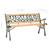 vidaXL Gartenbank 122 cm Gusseisen und Massivholz Tanne -  Produktbild-Vorschau 7