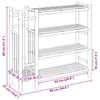 Półka na buty vidaXL, 88 x 27 x 80 cm, bambus, kolor Podgląd zdjęcia produktu 8