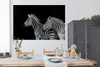 MuchoWow® Poster Zebra - Weiß - Tiere - Schwarz 180x120 cm Produktbild-Vorschau 3