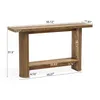 A diagram of a console table with dimensions indicated. Podgląd zdjęcia produktu