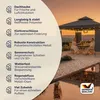 CASARIA® Pavillon Lorca 3x3m Metall Wasserabweisend Produktbild-Vorschau 9