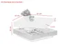 Couchtisch Andy Nachbildung Weiß, 360° drehbar, quadratisch Produktbild-Vorschau 3