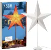 A product shot of a decorative star lamp and its packaging. Náhled obrázku produktu