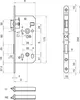 Einstemmschloss 440R WC DM 50/90 mm ÖNORM Stulp rund Produktbild-Vorschau 2