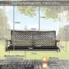 COSTWAY Schaukelbank 2-Sitzer, Hängebank PE-Rattan mit Produktbild-Vorschau 7