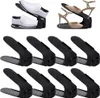 A collage of shoe organizers holding different types of shoes. Produktbild-Vorschau