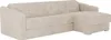 Eckschlafsofa mit Matratze - Strukturstoff - Beige - Produktbild-Vorschau 3