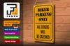 Blechschild Parken 20x30cm biker parking only all others Produktbild-Vorschau 4