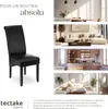 Chaise aspect cuir - noir, Lot de 6 Voir les images du produit 7