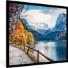 MuchoWow® Gerahmtes Poster Berge - See - Weg - Natur - Produktbild-Vorschau 1