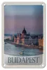Blechschild Reise 12x18cm Aussicht auf Budapest Kirche Produktbild-Vorschau 1