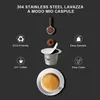 Dvě aplikace Nerezové plnitelné kávové kapsle Opakovaně Náhled obrázku produktu 6