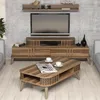 A living room scene with a TV stand, TV, and coffee table. Náhľad obrázku produktu