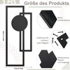Wanddekoobjekt 2 Stück Metall Wanddekoration, Geometrische Produktbild-Vorschau 2