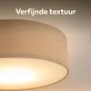 Calex LED Deckenleuchte, 30 cm, Stoffschirm, Taupe, Produktbild-Vorschau 3